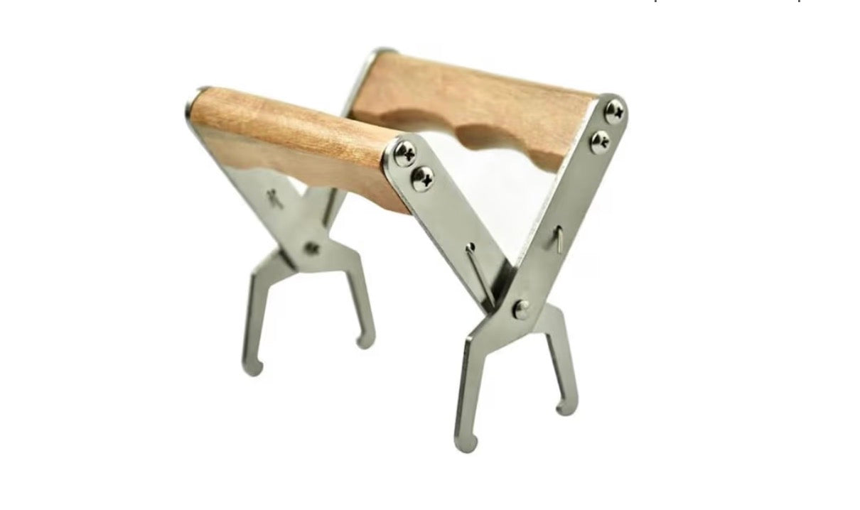Stainless Steel Beekeeping Frame Grip with Wooden Handle