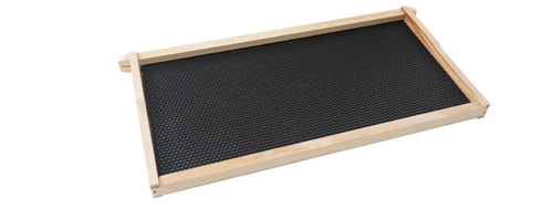 Langstroth Deep Beehive Frames – Pre-Assembled Wood Frames with Black Foundation (10 per package)