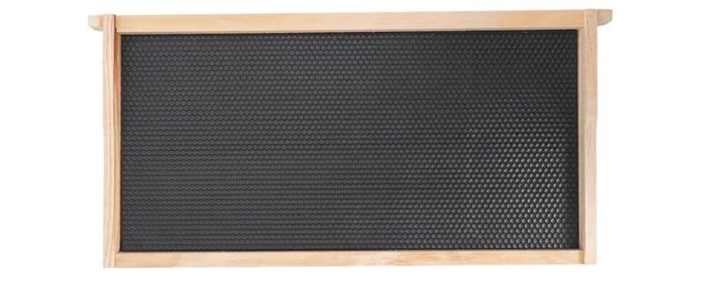 Langstroth Deep Beehive Frames – Pre-Assembled Wood Frames with Black Foundation (10 per package)